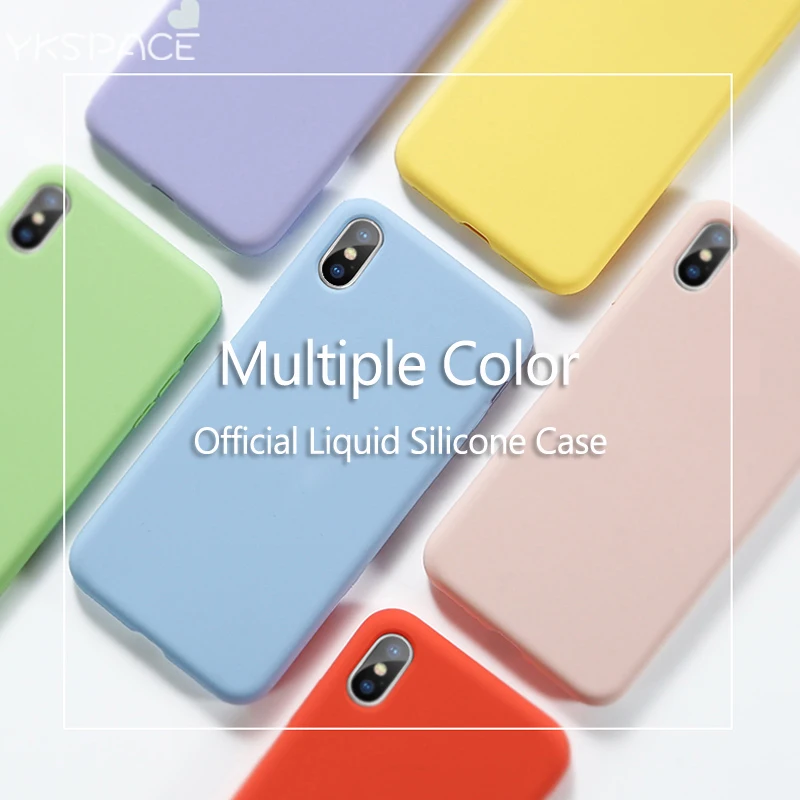 Мягкий Гладкий Оригинальный жидкий силиконовый чехол для iPhone X XS XR 11 12 Mini Pro MAX 6 6S 7 8