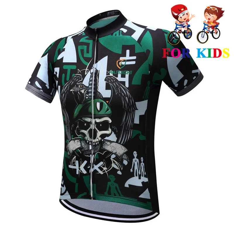 Short jerseys 3 Ciclismo для мальчиков Велосипедный спорт костюмы дети Велоспорт Джерси Детский комплект короткий рукав дышащий велосипед спортивный ко - Цвет: Short jerseys 3