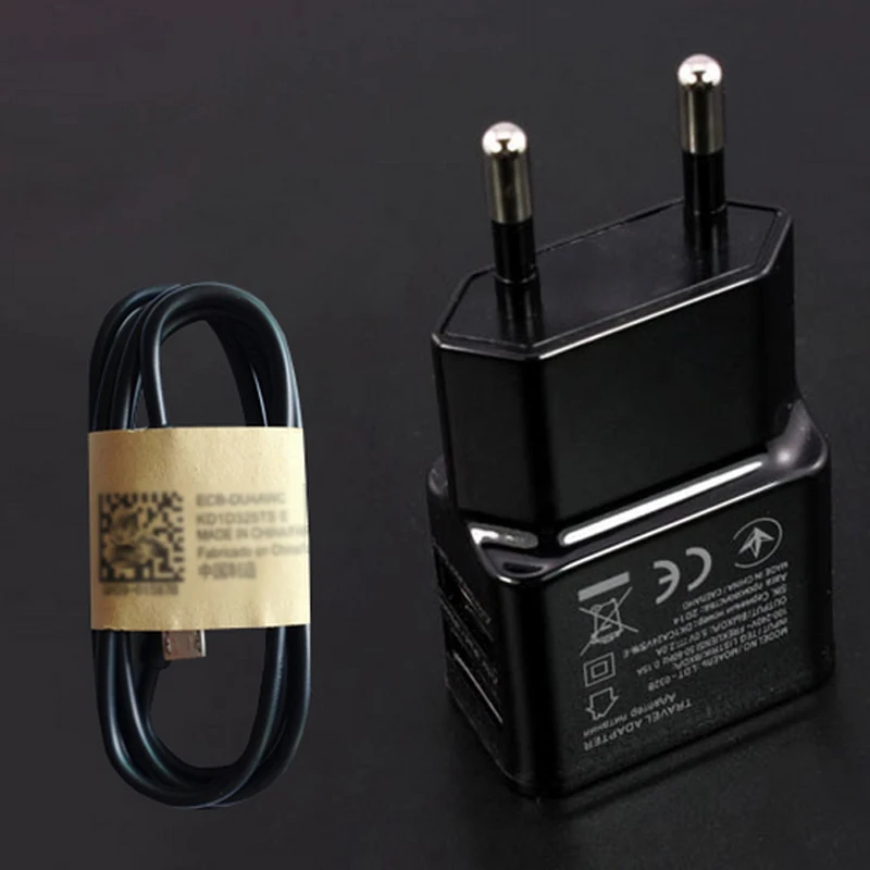 Белый/черный 1 комплект (1 шт. 5 в 2 А двойной USB настенный адаптер зарядного
