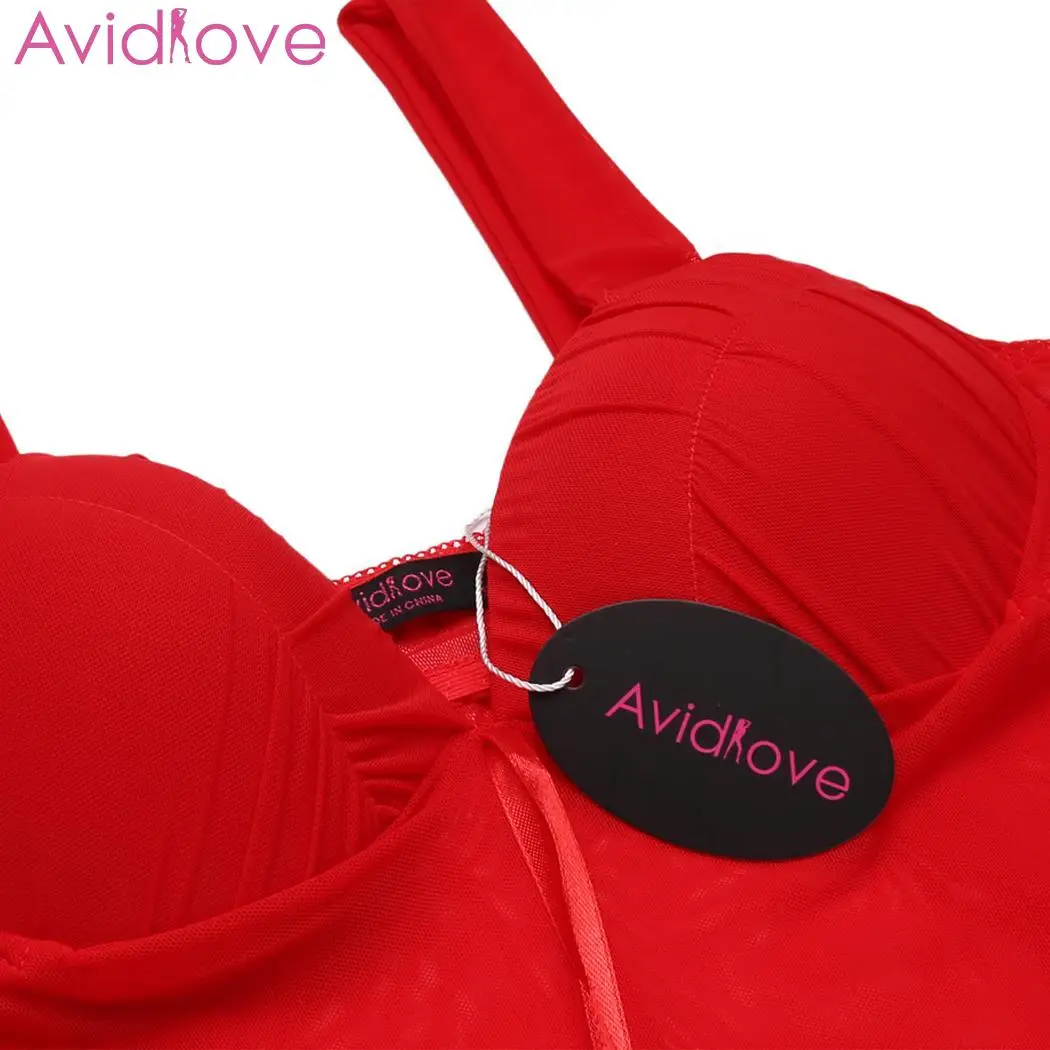 Avidlove женское рождественское Babydoll сексуальное нижнее белье Эротические костюмы