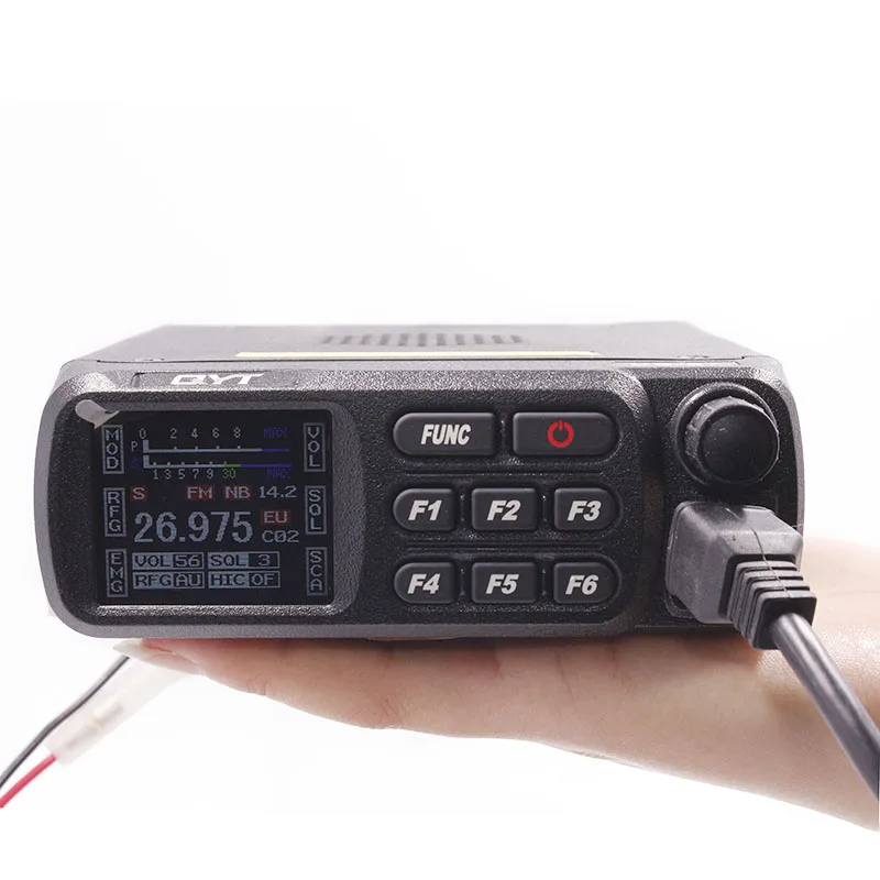 

Радиоприемник QYT CB-27 26,965-27,405 МГц AM/FM 12/24 В 4 Вт с ЖК-экраном