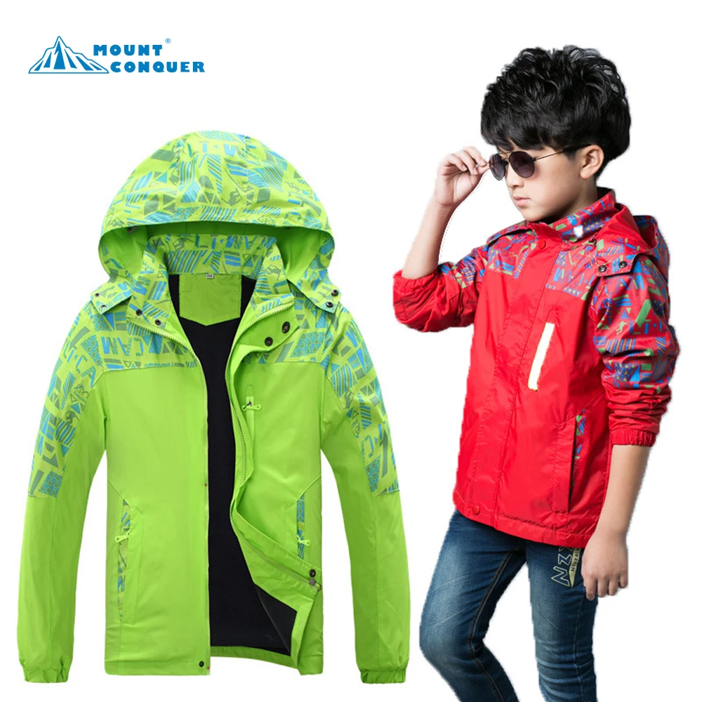 Boys child jacket hiking Outdoor soft shell Camping sports coat fishing tourism mountain jackets waterproof Windproof | Спорт и