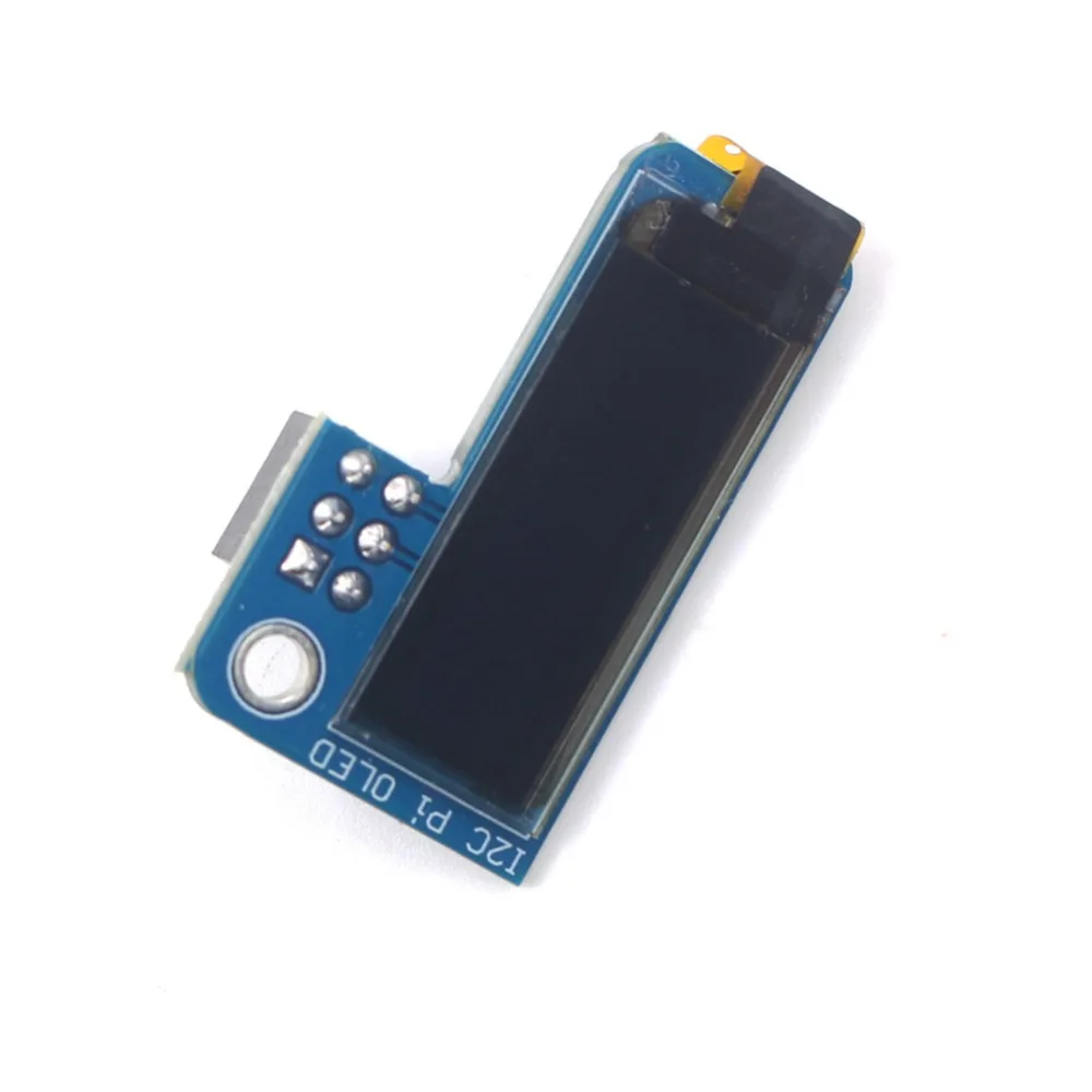 Монохромный oled-экран для Raspberry Pi Zero SSD1306, 2 шт., 0,91 дюйма, IIC IEC 128x32, синий, постоянный ток, 3,3 В, FZ3579