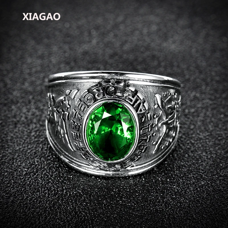 Мужское кольцо XIAGAO, 4 цвета, овальный камень, титановая нержавеющая сталь, мужское кольцо с крестом, Трендовое мужское ювелирное изделие, Аксессуары для мальчика