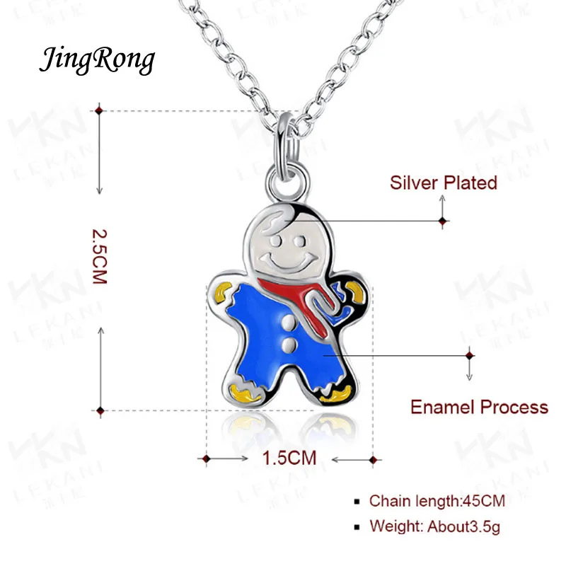 2016 Новый Рождественские Подарки Снеговик Ожерелье Подвески Цепи Способа Человек