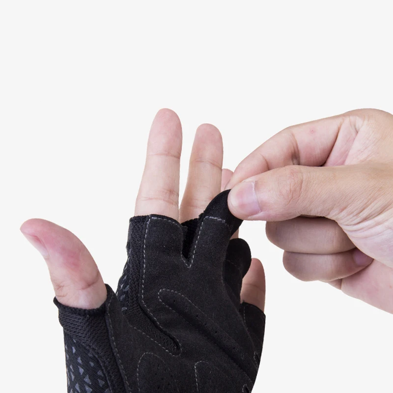 Перчатки Aonijie на полпальца дышащие амортизирующие Нескользящие для спорта