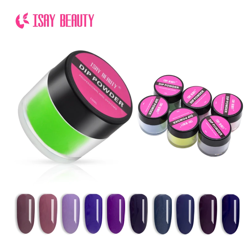 ISAYBEAUTY dip набор пудры для ногтей 10 г/банка сладкие конфеты цвета Быстросохнущий