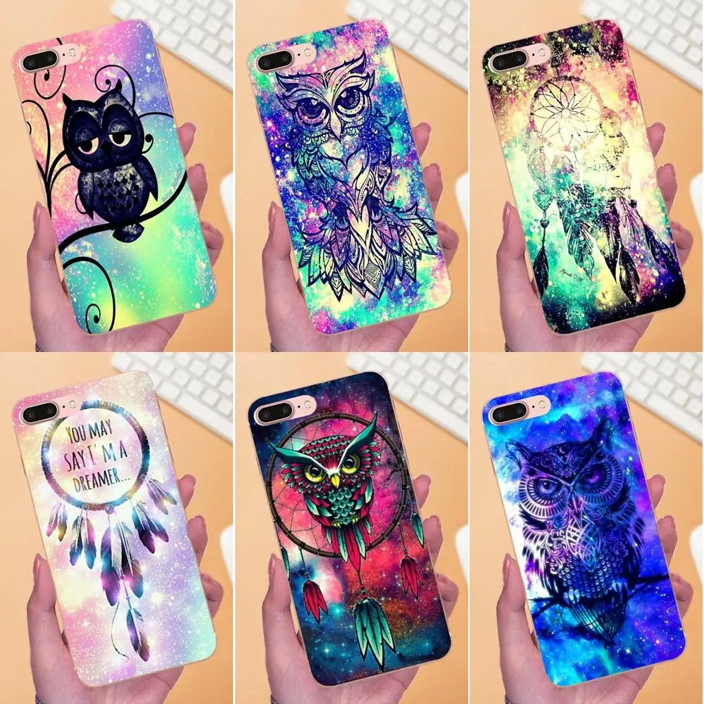 Модный Ловец снов кот волок сова Тоторо для Samsung Galaxy Note 5 8 9 S3 S4 S5 S6 S7 S8 S9 S10 mini Edge Plus
