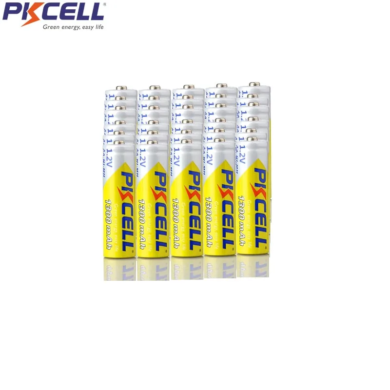 

30Pcs PKCELL AA 1.2V NIMH Rechargeable Battery aa 1300mah 1.2Volt nimh Batteries For DVD MP3 Digital Camera