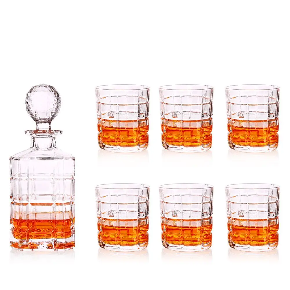 7 шт./компл. шлем винный графин стеклянная бутылка виски стеклянный набор