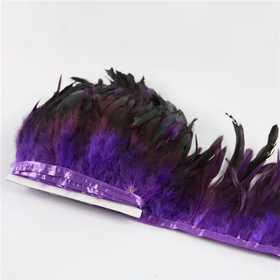 1 метр разноцветные с перьями из хвоста петуха декоративные полосатые юбки