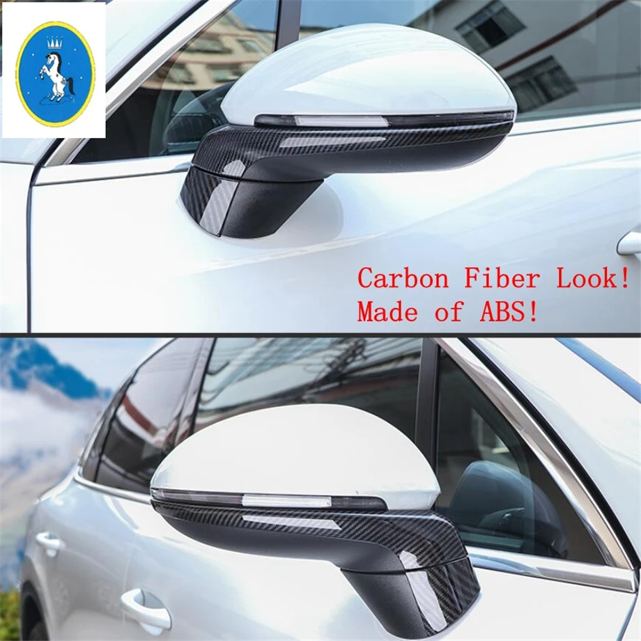 

Outside Door Rearview Mirror Strips Cover Trim Streamer Fit For Porsche Cayenne 2018 - 2022 Accessories Exterior Protection Kit