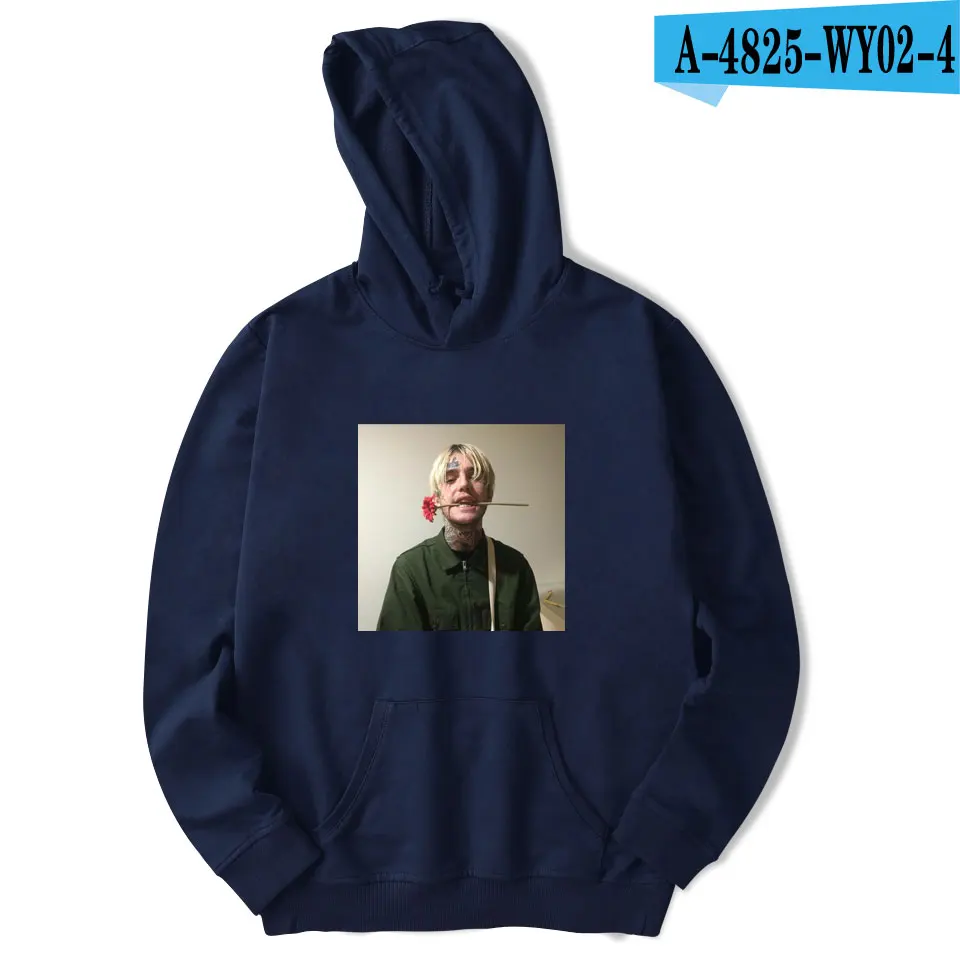 navy bule Aikooki новые Lil Peep толстовки мужские/женские осенние модные толстовки крутые флисовые свободные Лидер продаж Lil Peep толстовки Homme - Цвет: navy bule
