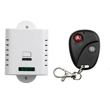 Новинка 2017 года 85 В постоянного тока 110V 120V 220V 250V 10A 1CH РФ беспроводной переключатель системы дистанционного управления, 1 х пульт дистанционного управления + 1 X приемник, 315/433 МГц