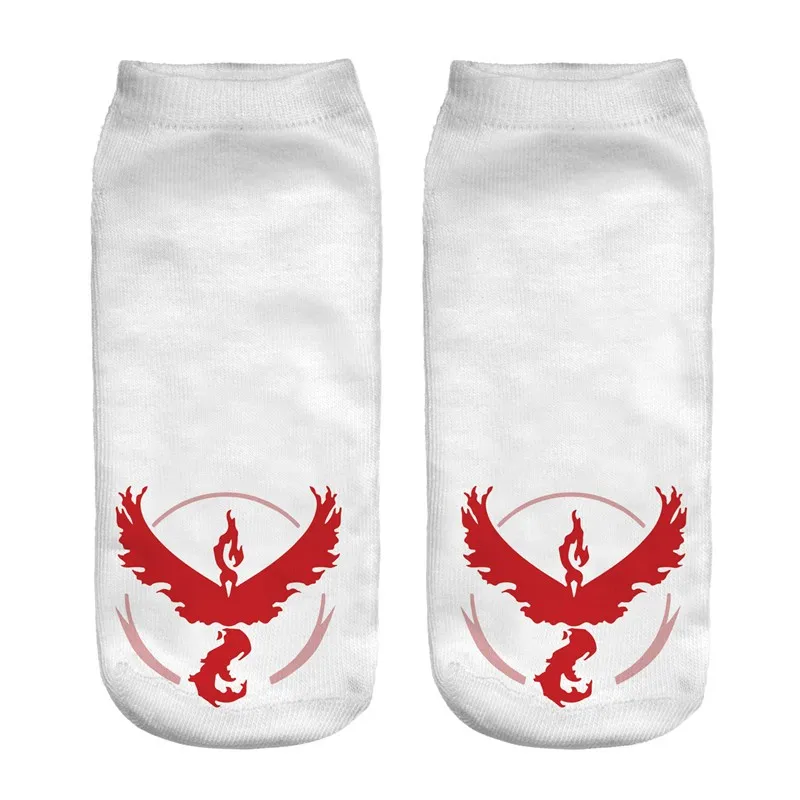 SLMVIAN Pokemon Pikachu/модные женские носки с 3D-принтом Meias, короткие носки, Calcetines Go, чулочно-носочные изделия