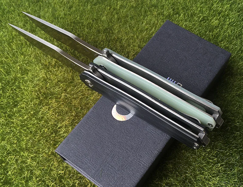 CH3505-G10 High Quality Flipper folding knife D2 blade G10 handle Outdoor camping hunting pocke fruit knives EDC tools Survival |