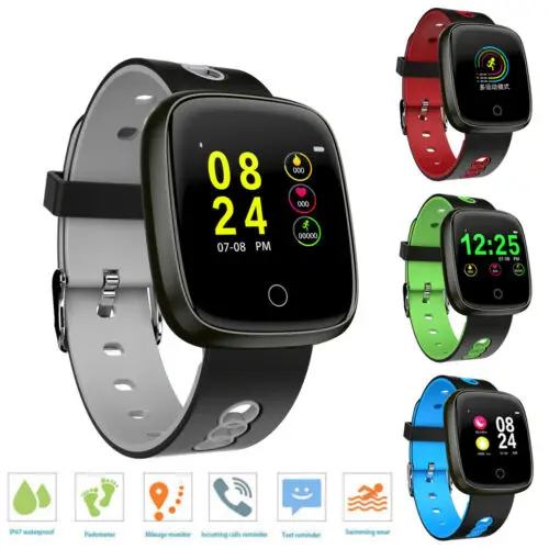 Смарт-часы с пульсометром монитором артериального давления фитнес-трекером