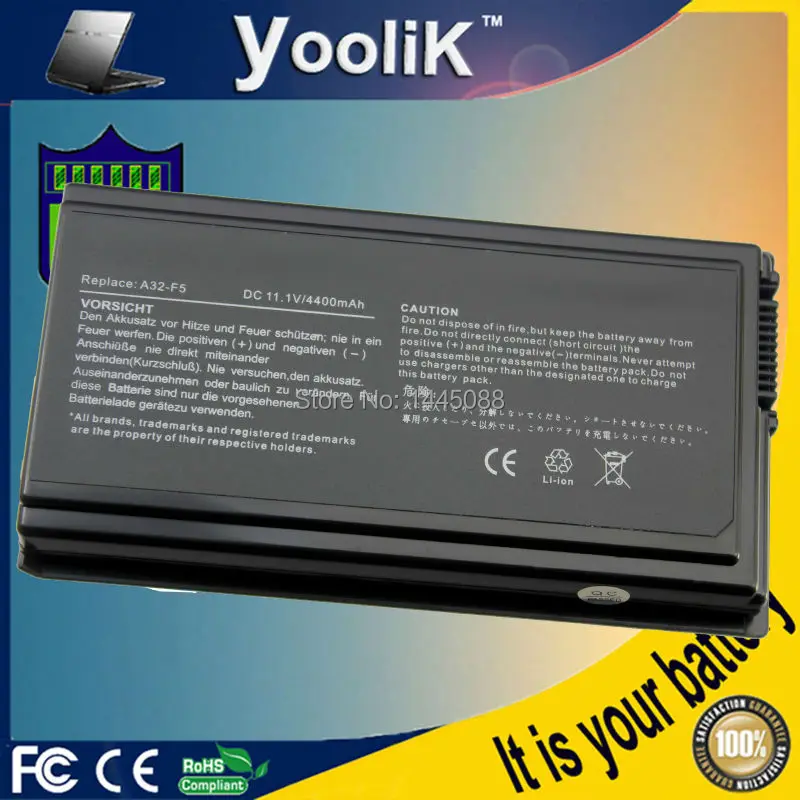 

battery A32-F5 for asus F5GL F5RL F55U X50AD X59GI X59SL Pro5AVn Pro55SR 70-NLF1B2000Z 70-NLF1B2000Y 90-NLF1B2000Z 90-NLF1B2000Y