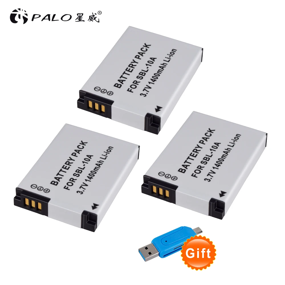 

3pcs SLB-10A SLB 10A SLB10A Camera Battery For Samsung SL102 SL202 SL420 SL620 SL820 HZ10W HZ15W ES55 L100 L110 L200 L210 L310W