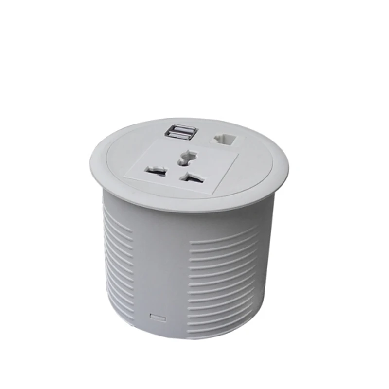 Втулка питания 1 розетка 2 порта USB RJ45 для разъема управления кабелем/офисного