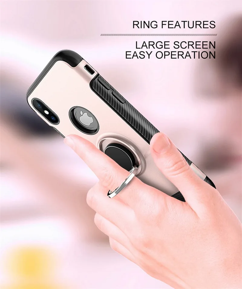 Чехол-бампер Lazy Stent для iPhone 7 8 Plus автомобильные магнитные чехлы из ТПУ ПК жесткие X