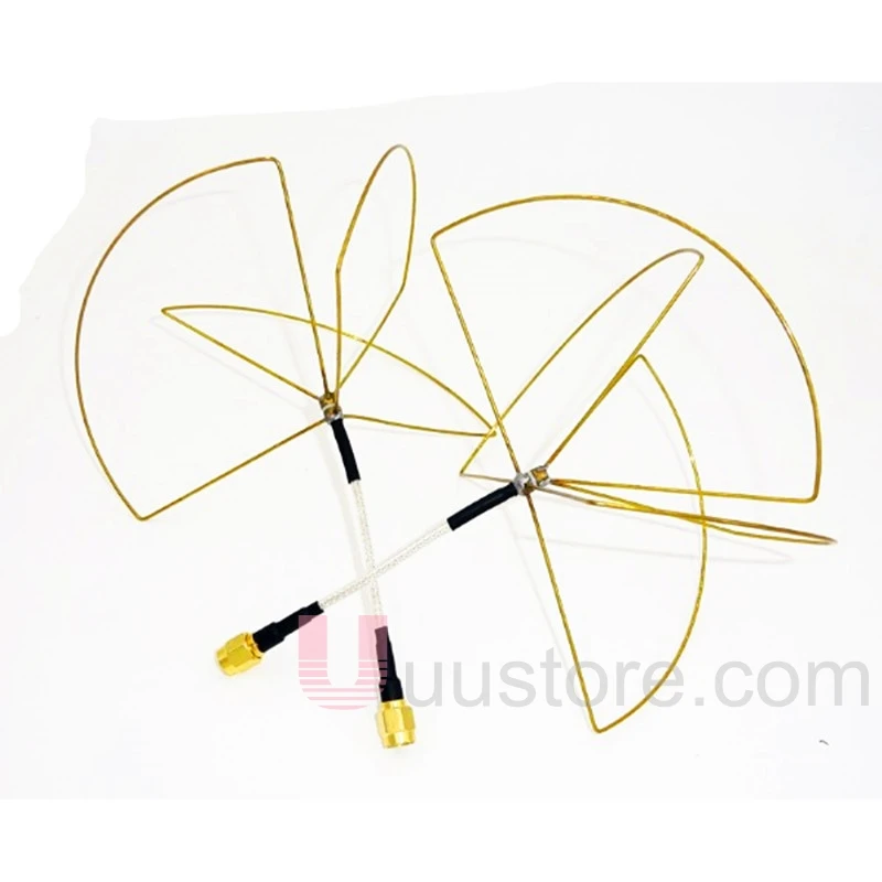 

2pcs 1.2G 1.2GHz Clover Leaf Antenna Circular Polarized SMA male for 1.2Ghz 1.3Ghz TX RX Set Free shiping