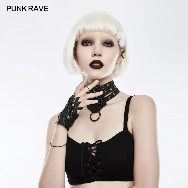 Женские перчатки без пальцев из искусственной кожи|Женские перчатки| |