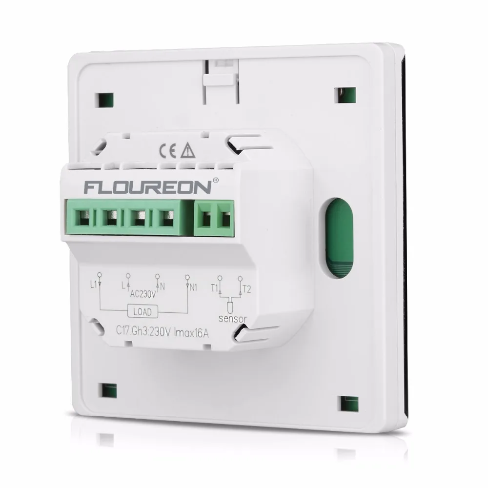 Программируемый на неделю термостат для подогрева пола сенсорный ЖК экран