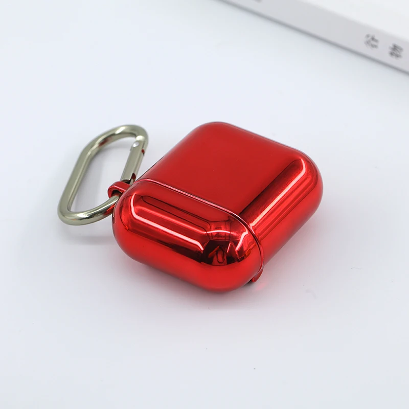 AirPods беспроводной покрытие сплошной цветной узор чехол для гарнитуры iPhone AirPods1