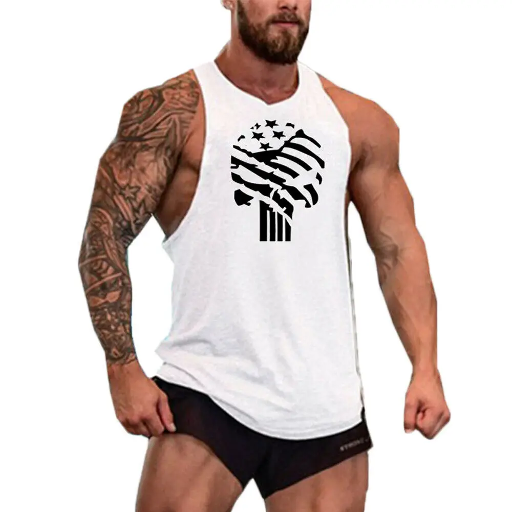 Новинка 2019 модная мужская повседневная майка для бодибилдинга без рукавов лидер