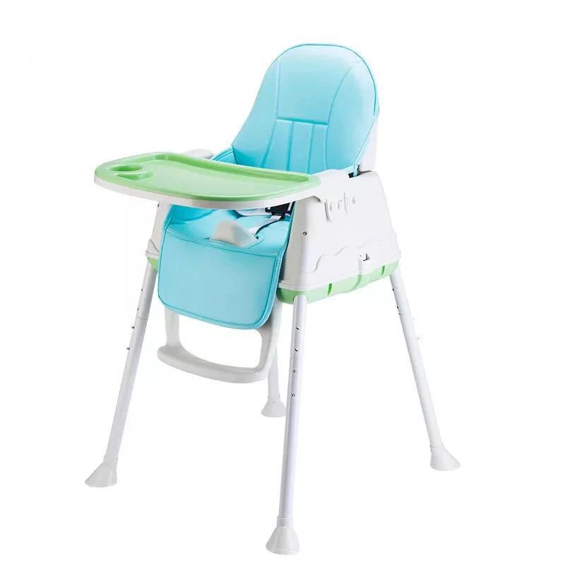 blue green Стульчик для кормления детей Happy Baby, переносные стулья для кормления детей, обеденный стул, пластиковые безопасные стулья для детей - Цвет: blue green