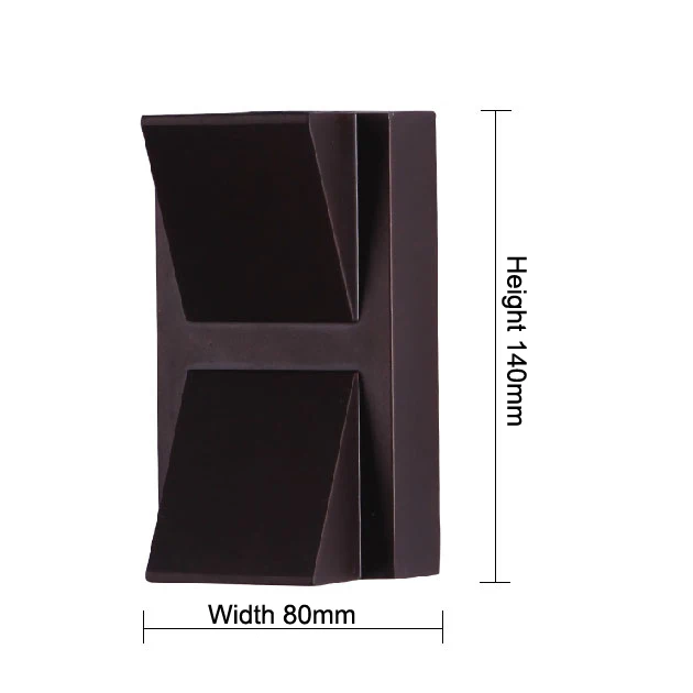 Современное наружное настенное светильник светодиодный 2 Вт led крыльцо свет на