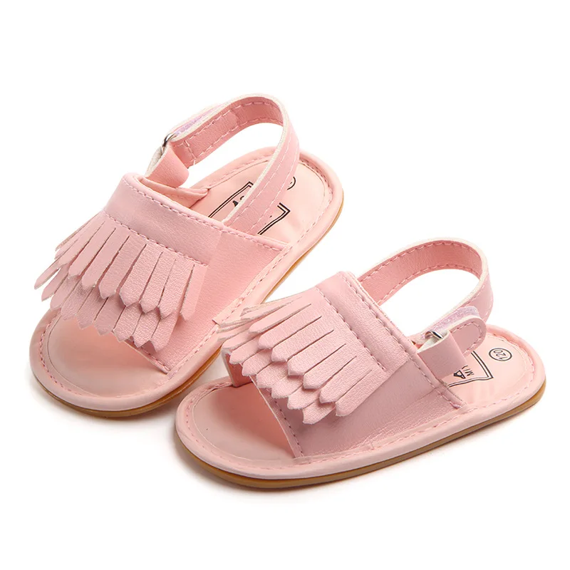 Летняя однотонная детская обувь на крестины для маленьких девочек Лидер продаж