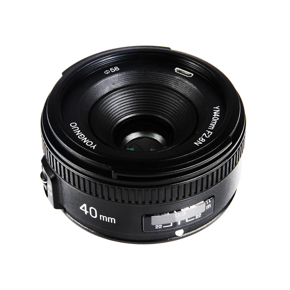 Объектив Yongnuo YN 40 мм F2.8N F2.8 с большой апертурой AF/MF фиксированный объектив