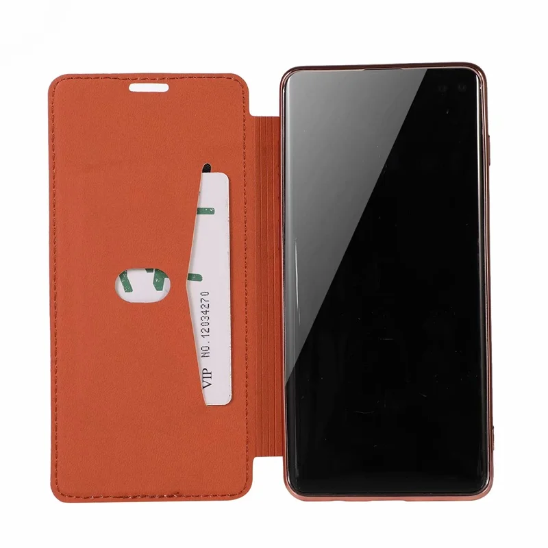 Чехол для Samsung Galaxy S10 чехол-книжка Plus lite S10e блестящий прозрачный мягкий