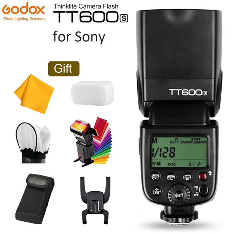 GODOX TT600S GN60 вспышки света ведомый Speedlite 2,4 г Беспроводной X Системы+ X1T-S передатчик для sony A7S A7R II A7MII A6000 - Цвет: TT600S only