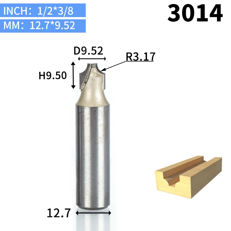 3014 Huhao 1 шт. 1/" 1/4" хвостовиком Фрезы для дерева деревообрабатывающий инструмент гравировальный резец резки древесины маршрутизатор инструмент фреса - Длина режущей кромки: 3014