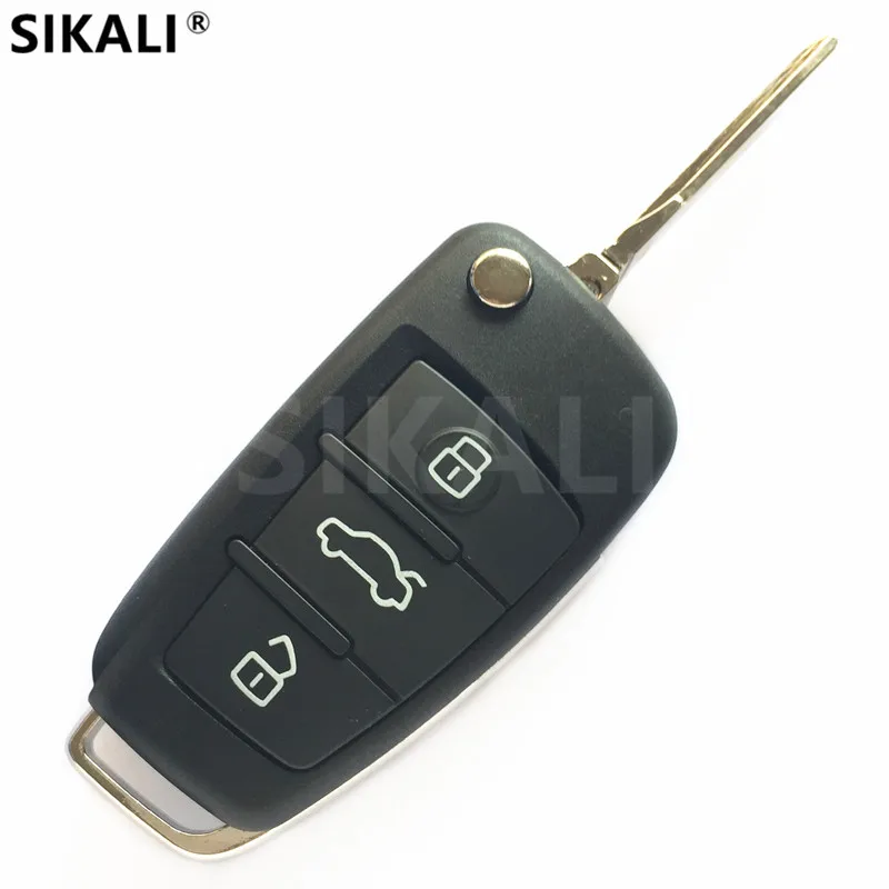 Автомобильный Дистанционный ключ SIKALI для Audi A3 S3 A4 S4 TT 434 МГц 8P0837220D 8P0 837 220 D 220D 2005 2006