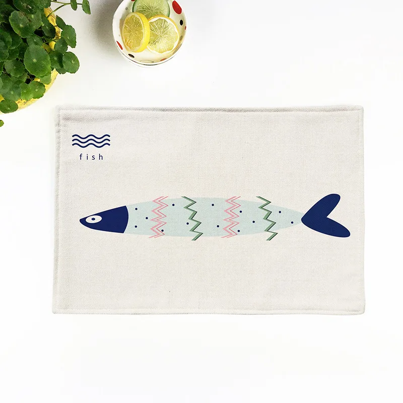 4 шт. простые столовые приборы SHSEJA в скандинавском стиле коврик для Маджонга с