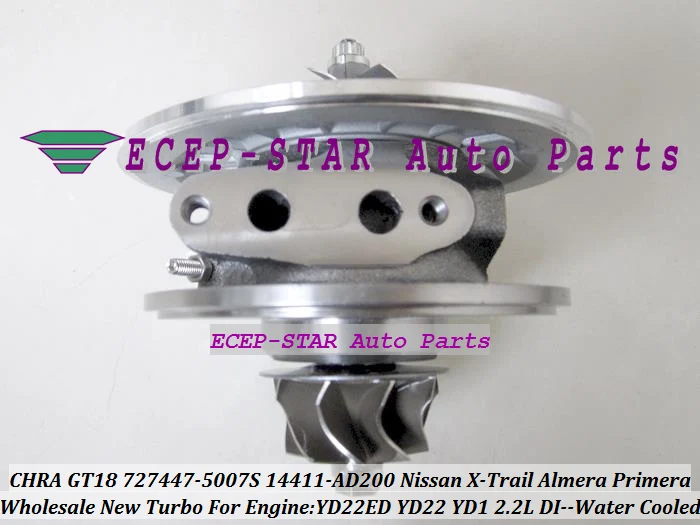 Фото Турбокомпрессор CHRA (картридж) 727477-5007S 727447 727447-0005 для NISSAN Almera Primera X-Trail YD22ED 2.2L с водяным охлаждением №3