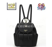 hot sales women backpack pu leather backpack black white luna cat ladies backpack girls travel back pack