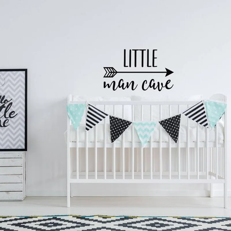 Настенные стикеры Little Man в виде пещеры домашнее украшение для детской комнаты