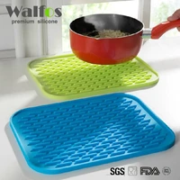 walfos food grade multifunction silicone coaster non slip silicone heat resistant mat coaster cushion placemat pot holder