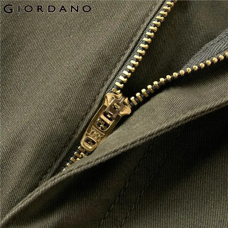 Giordano стрейчевые повседневные брюки из натурального хлопка выполненные в