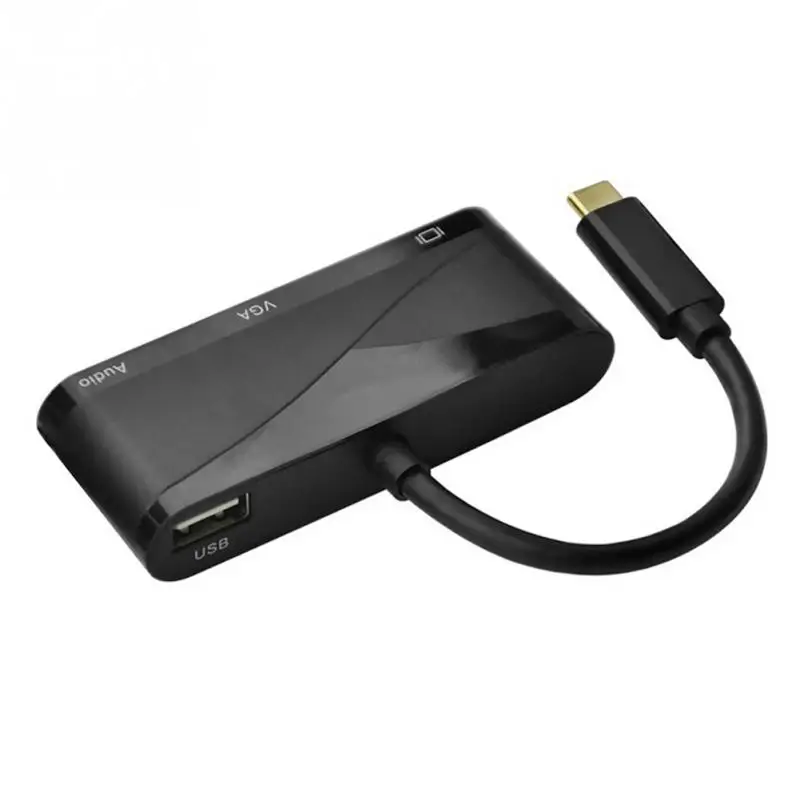 2018 распродажа новинок USB3.1 Тип C к HDMI VGA с аудио c HD линии адаптер|usb3.1 type-c|type-c hdmivga vga |