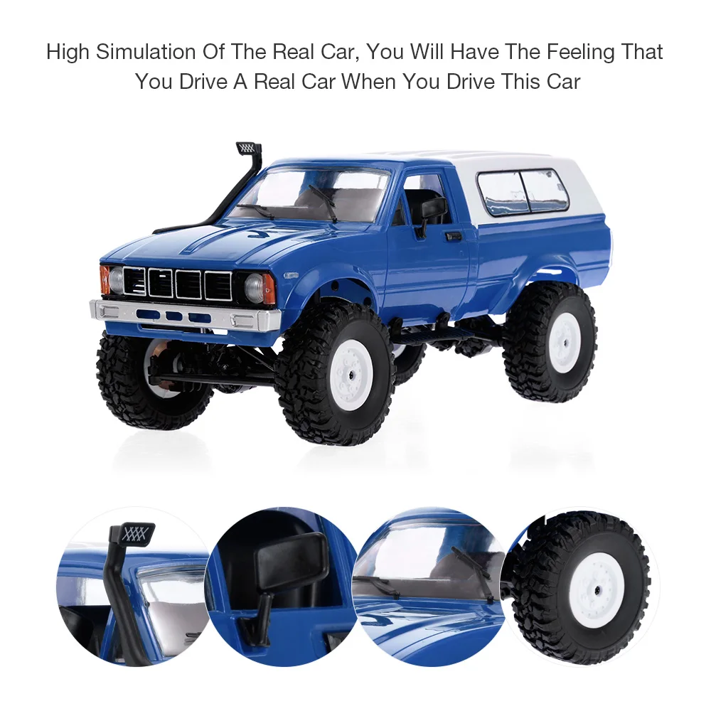 C24 RC автомобиль 1/16 2 4 ГГц 4WD автомобили с фарой LED пульт дистанционного управления