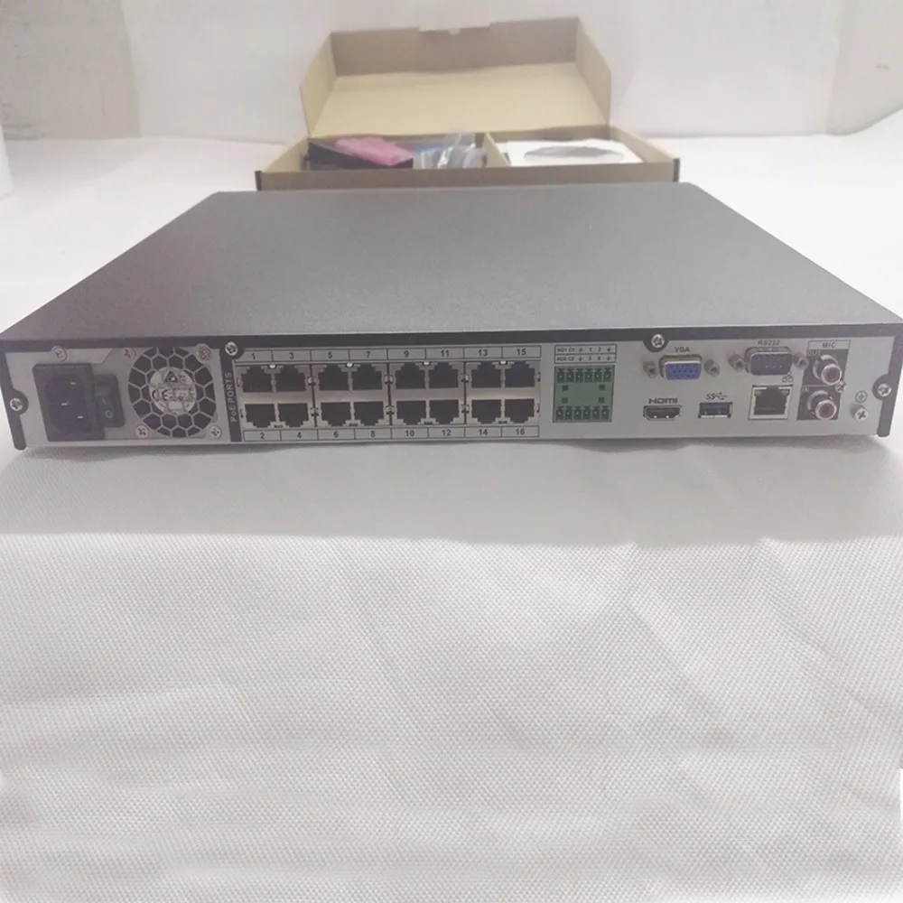 Dahua NVR 16CH 32CH 16 PoE 4 K H.265 видеомагнитофон NVR5216 16P 4KS2 NVR5232 3D интеллектуальные