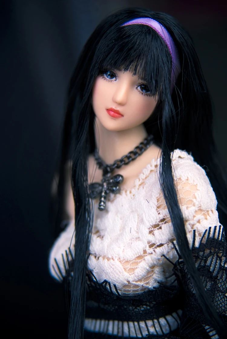 1/6 шкала SNH 48 Nihon Junjo Kenji плотная голова черные волосы Qi Liuhai девушка голова лепить 1" цвет загара экшн-фигурка коллекция