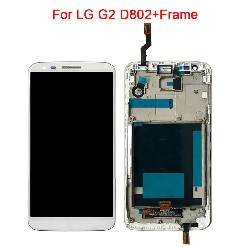 Замена ЖК дисплея для LG G2 D800 дисплей кодирующий преобразователь сенсорного