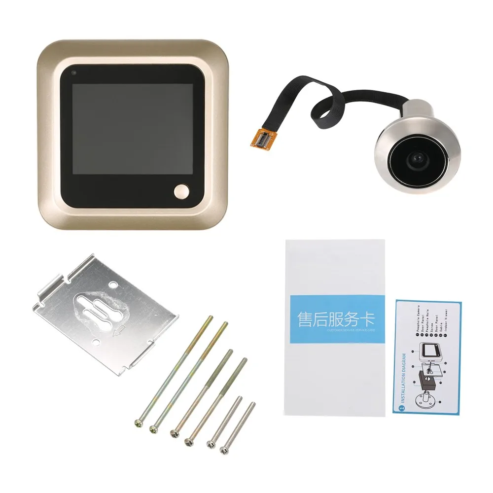 2 4 дюймовый цифровой видео глазок для глаз дверной ЖК-монитор камеры